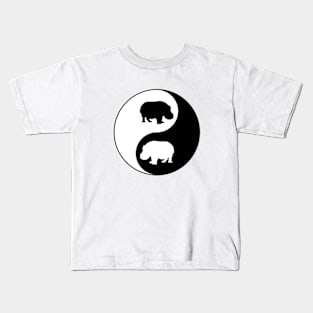 Yin Yang Hippos Kids T-Shirt